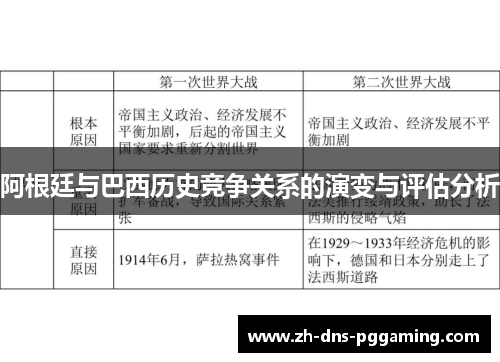 阿根廷与巴西历史竞争关系的演变与评估分析